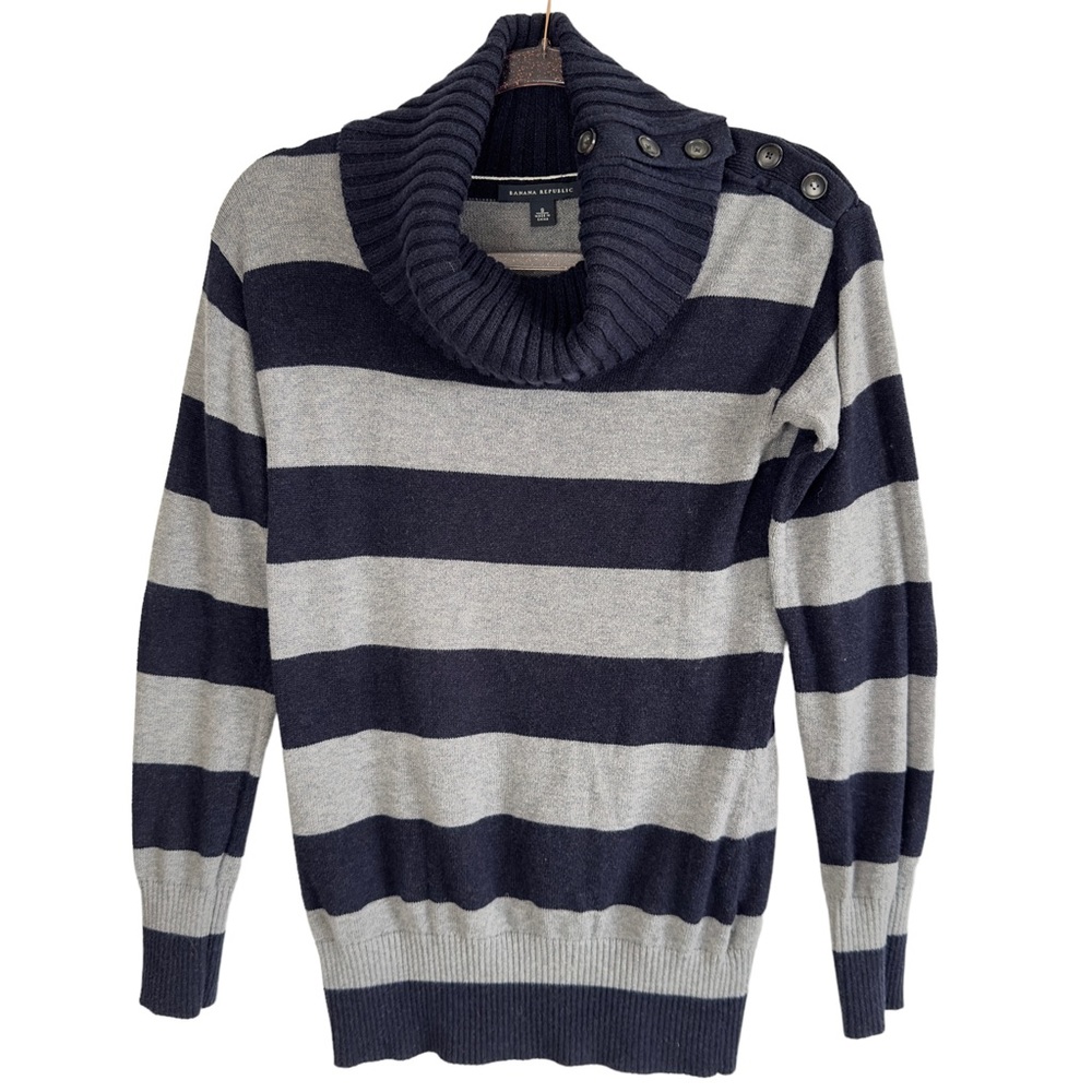 Banana Republic Chunky Cowl Turtleneck Long Tunic Sweater Jumper